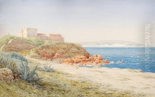 Fort De L'eau, Bay Of Algiers Oil Painting by Arthur Ditchfield