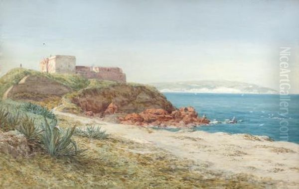 Fort De L'eau, Bay Of Algiers Oil Painting by Arthur Ditchfield