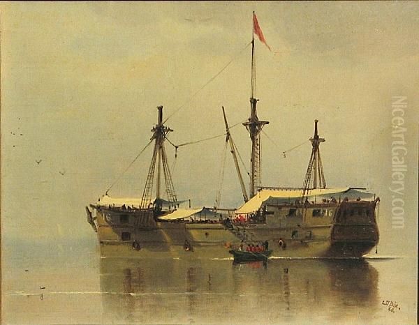 Work Ship No. 16 Oil Painting by Charles Temple Dix