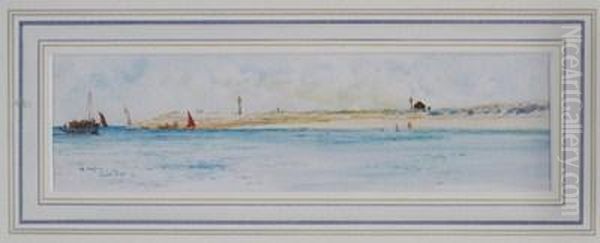 Off Hayling Oil Painting by Charles Edward Dixon