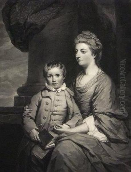 Elizabeth, 
Countess Of Pembroke With Her Son Oil Painting by John Dixon