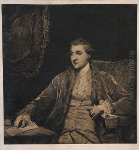 William Robert, 2nd Duke Of Leinster, Marquis Of Kildare After A Painting By Sir Joshua Reynolds by John Dixon