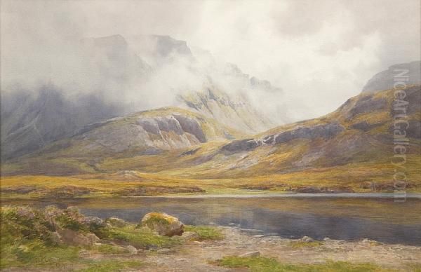 Loch Maree Oil Painting by Percy Dixon