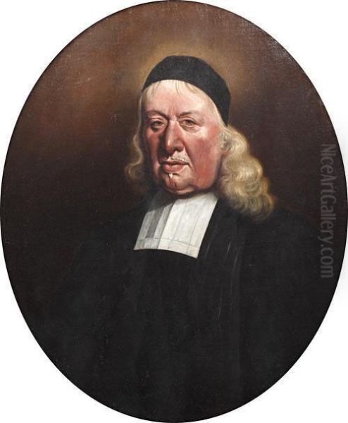 Portrait Of A Clergyman Oil Painting by William Dobson