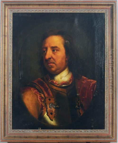 Portrait Of Oliver Cromwell Oil Painting by William Dobson