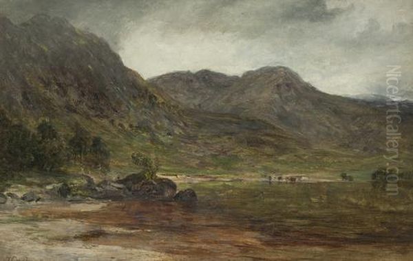 Loch Eilt, Invernessshire Oil Painting by James Docharty