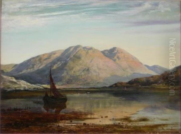 Kyles Of Bute Oil Painting by James Docharty