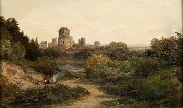 Pembrocke Castle; North West Oil Painting by Mark Edwin Dockree