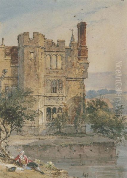 Hever Castle, Kent Oil Painting by Charles Tattershall Dodd