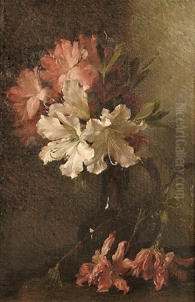 Buds And Blossoms Oil Painting by Charles Tattershall Dodd