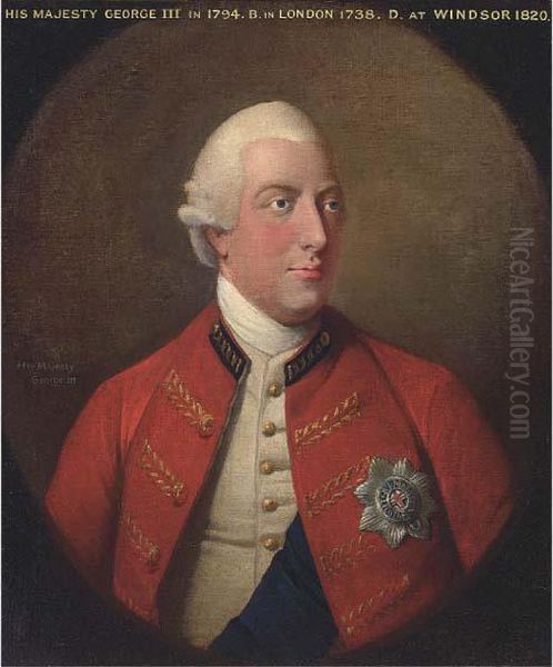 Portrait Of King George Iii Oil Painting by David Dodd