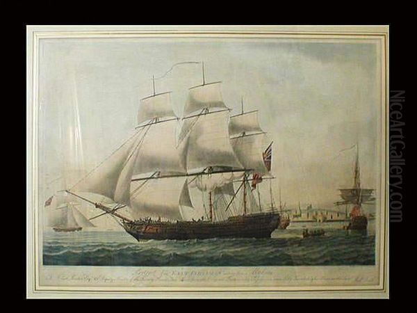 R., Le Clipper East Indiaman Oil Painting by Ralph Dodd