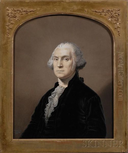 Portrait Of George Washington. Oil Painting by John Wood Dodge