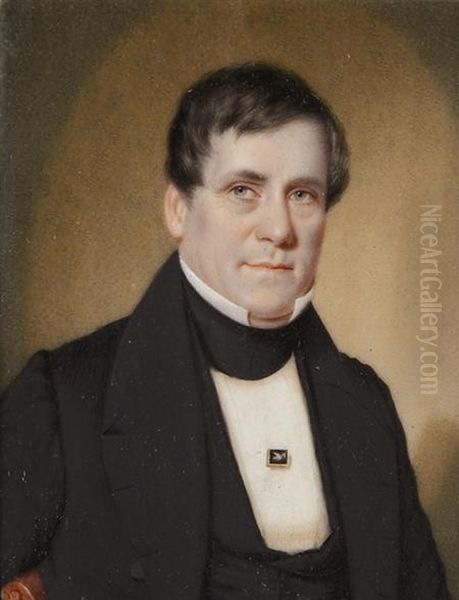 Portrait Of Mr. Eastman Oil Painting by John Wood Dodge