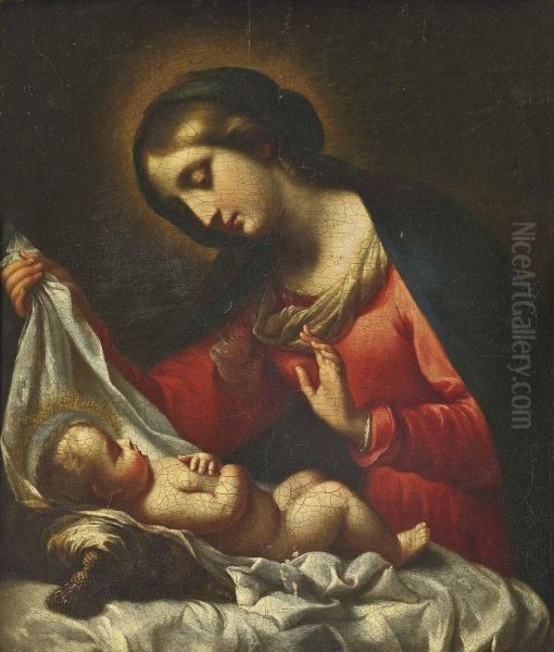 The Madonna Of The Veil Oil Painting by Carlo Dolci