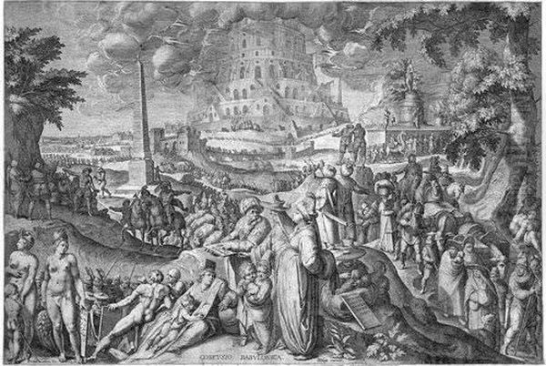 Der Turmbau Zu Babel Oil Painting by Zacharias Dolendo