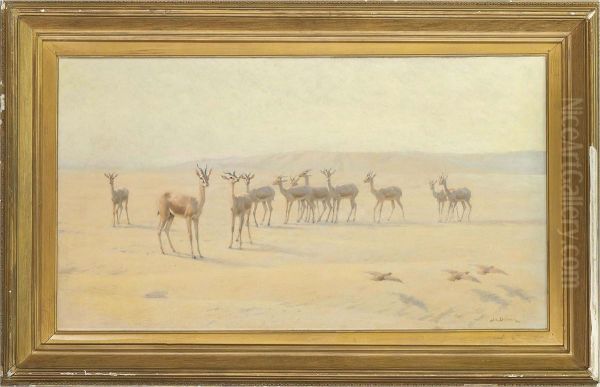 In The Desert Oil Painting by John Charles Dollman