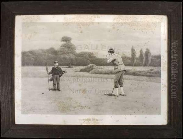 The End Of Golf Oil Painting by John Charles Dollman