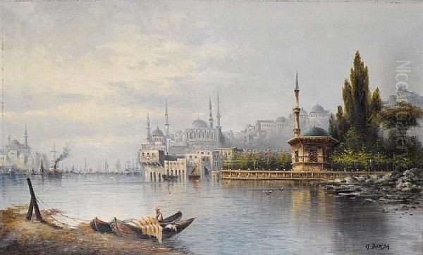 Constantinople Oil Painting by R. Domba