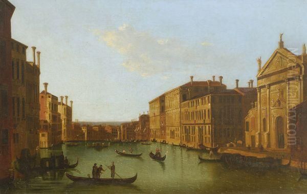 The Grand Canal, Venice Oil Painting by Apollonio Domenichini