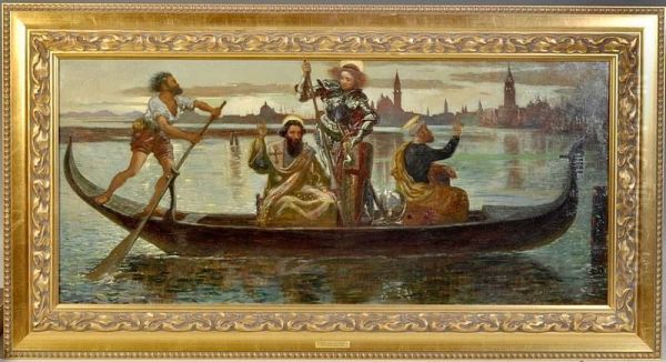 Return Of The Patron Saints To Venice Oil Painting by Andrew Benjamin Donaldson