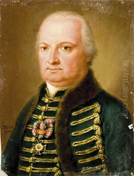 Szekhelyi Majlath Gyorgy Orszagbiro Portreja Oil Painting by Donat Janos Daniel