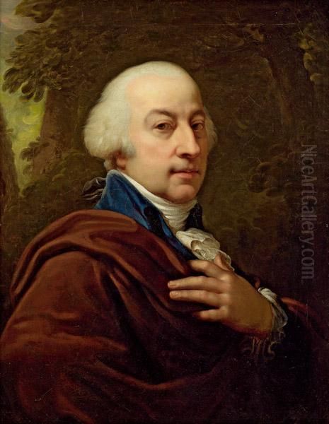 Bildnis Eines Edelmannes Oil Painting by Johann Daniel Donat