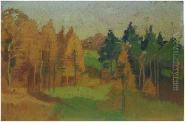 Paysage Oil Painting by Auguste Donnay