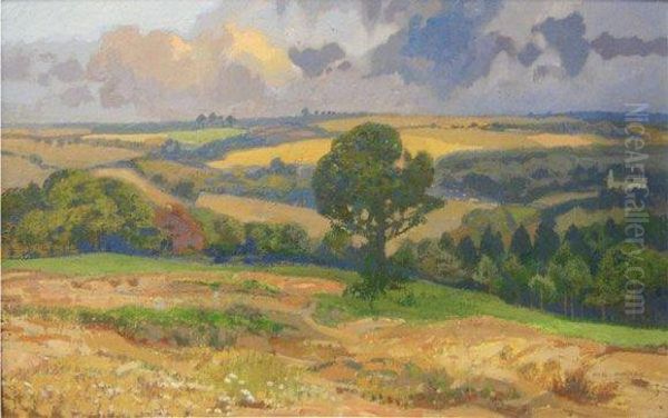 Paysage Oil Painting by Auguste Donnay