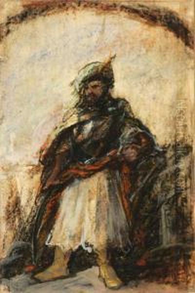 Moorish Chieftain Oil Painting by Gustave Dore