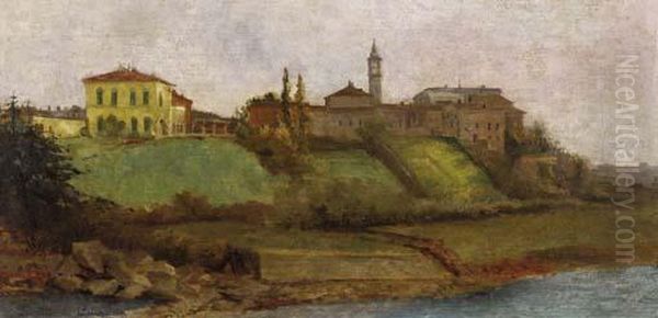 Paesaggio Oil Painting by Doretto Da Calvisano