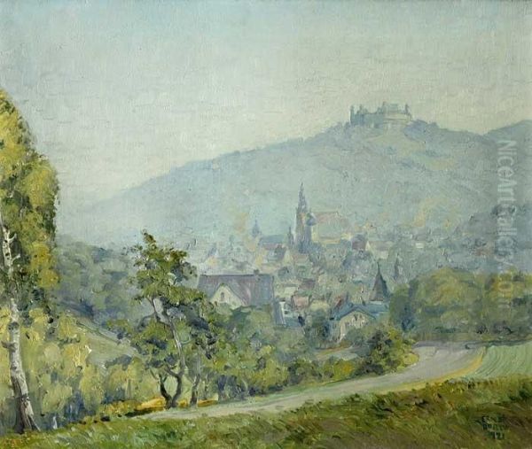 Sommeransicht Von Coburg Oil Painting by Ernst Dorn