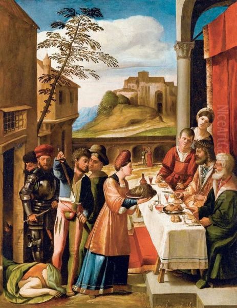 Il Festino Di Erode Oil Painting by Dosso Dossi