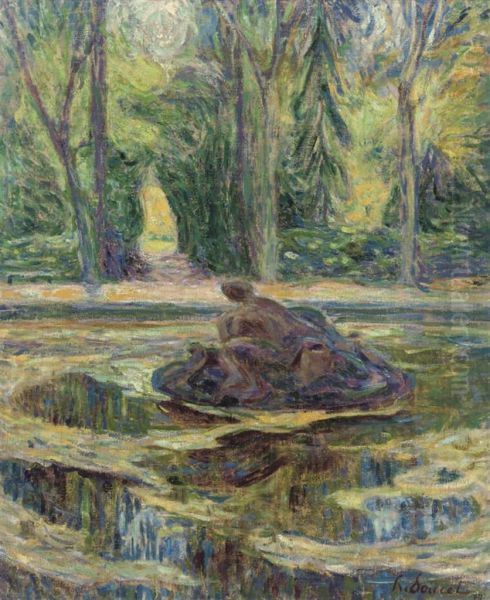 The Lily Pond Oil Painting by Henri Doucet