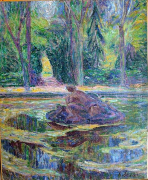 Bassin Dans Un Parc Oil Painting by Henri Doucet