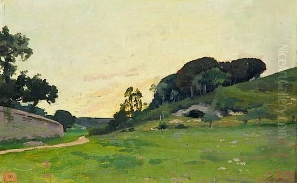 Paysage Oil Painting by Henri-Lucien Doucet