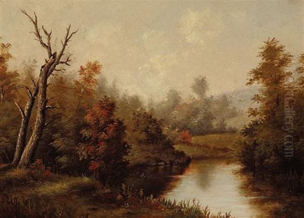 Early Autumn Oil Painting by Thomas Doughty