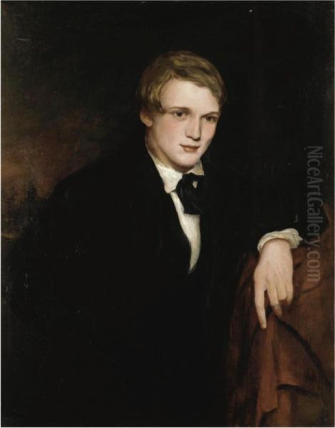 Portrait Of William Powell Frith As A Young Man Oil Painting by Douglas Cowper