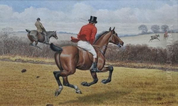 The Hunt Oil Painting by Edward Algernon Stuart Douglas