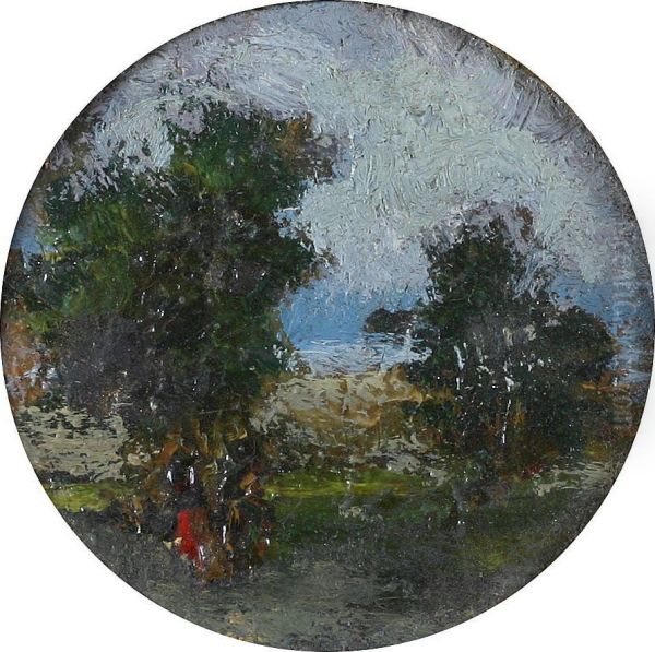 Paesaggio Oil Painting by Achille Dovera