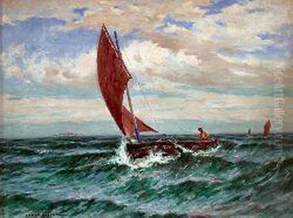 A Strong Breeze Oil Painting by Charles Rennie Dowell