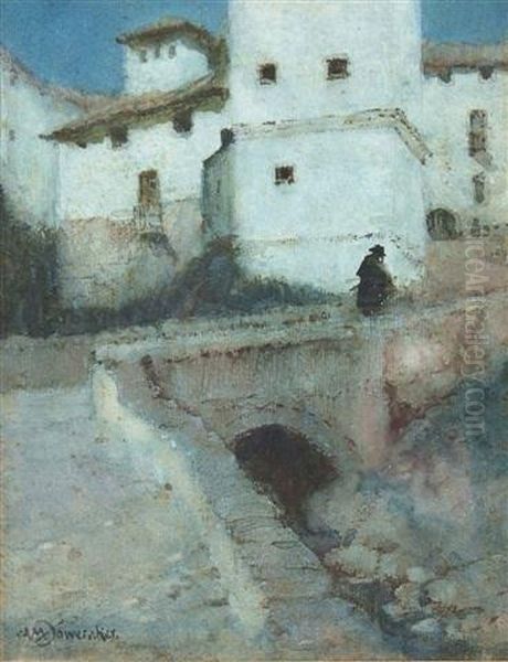 Moonlight Granada Oil Painting by A.M. Doweraker