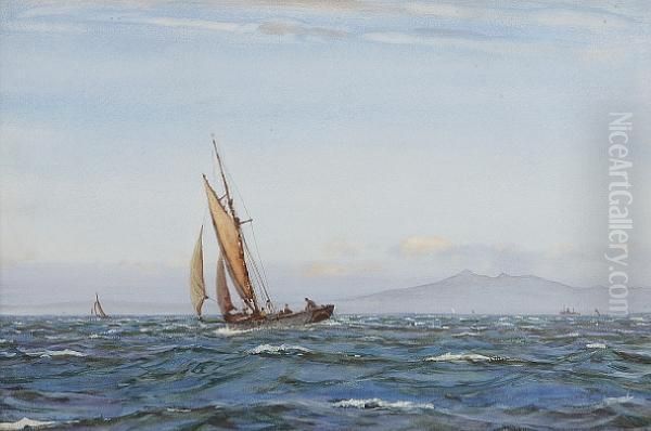 Shipping On The Clyde Oil Painting by Patrick Downie