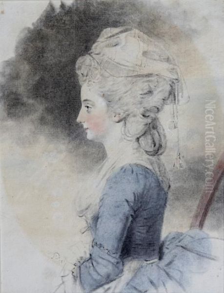 Portrait Of A Lady Oil Painting by John Downman