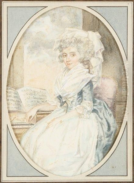 Portrait Presume De Lady Gordon Oil Painting by John Downman