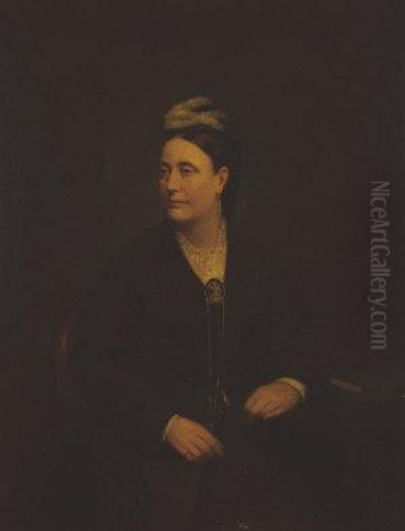 Portrait Of An Elderly Lady (possibly Lady Flood) Oil Painting by Arha William Doyle