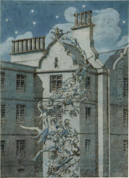 The Spirits Of The Prisoners Indistinctly Oil Painting by Charles Altamont Doyle