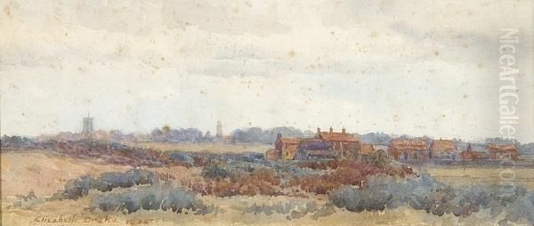 View Across To Southwold Oil Painting by Elizabeth Drake