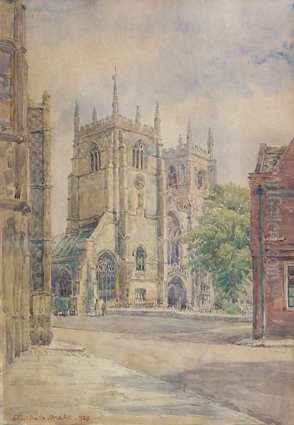 St Margaret's Church, King's Lynn Oil Painting by Elizabeth Drake