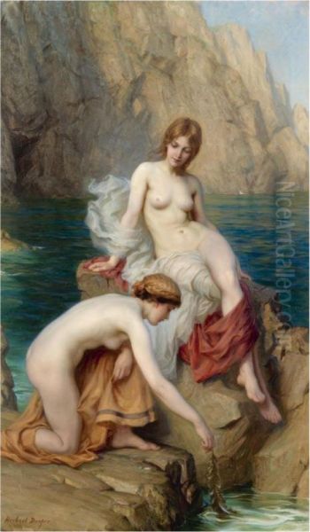 By Summer Seas Oil Painting by Herbert James Draper